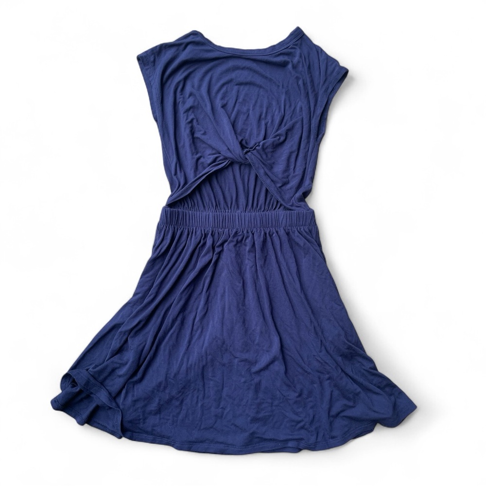 Nordstrom Kids Navy twist tie cut out dress - size 7/8